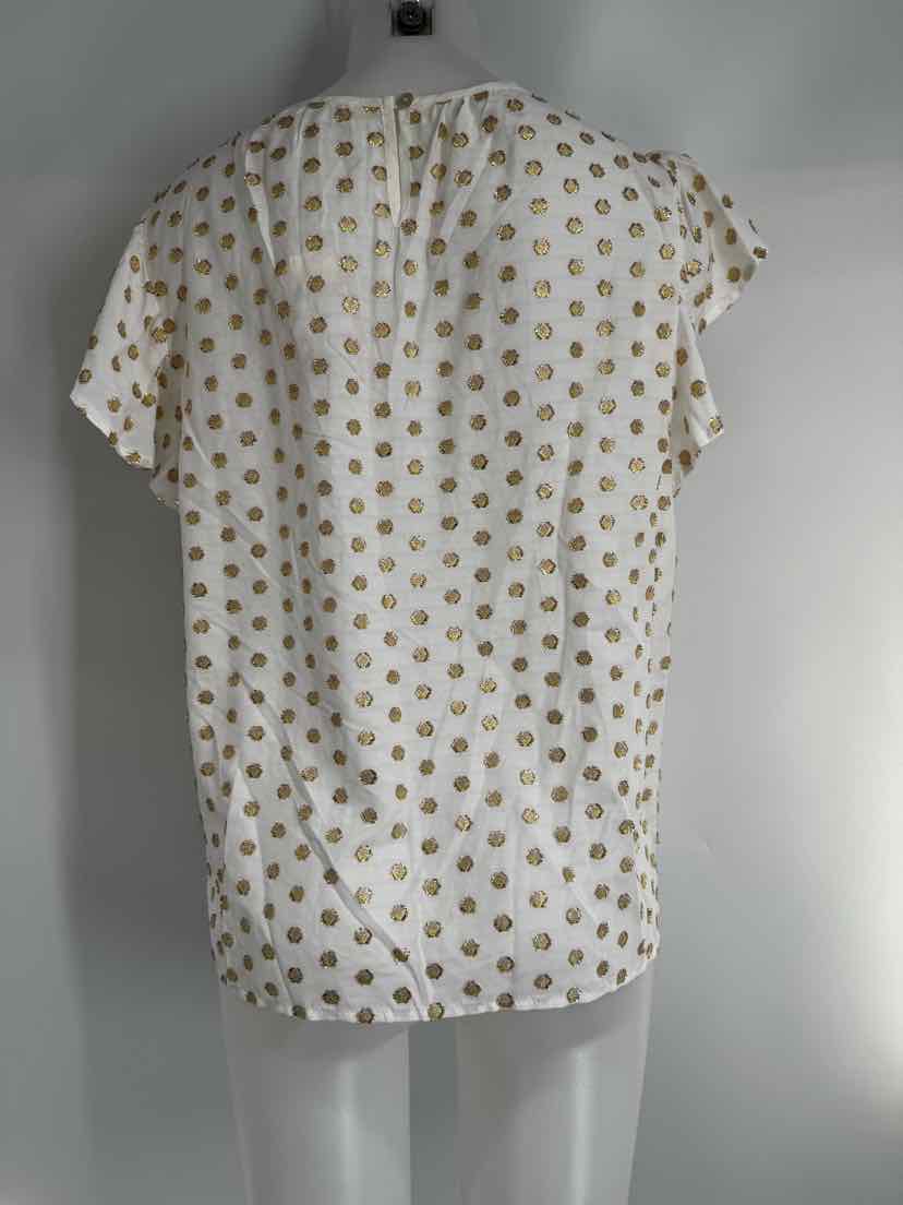 Size M Anthropologie Gold Shirt