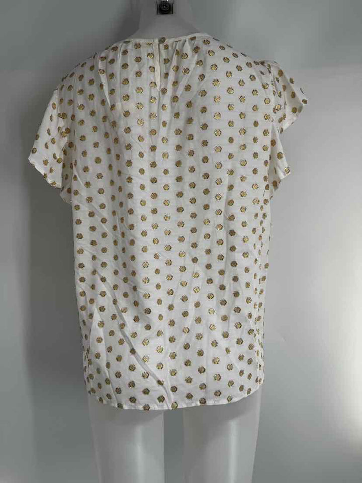 Size M Anthropologie Gold Shirt