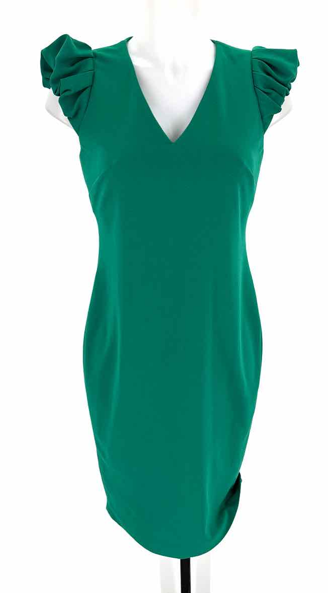 Size 4 Calvin Klein Green Dress