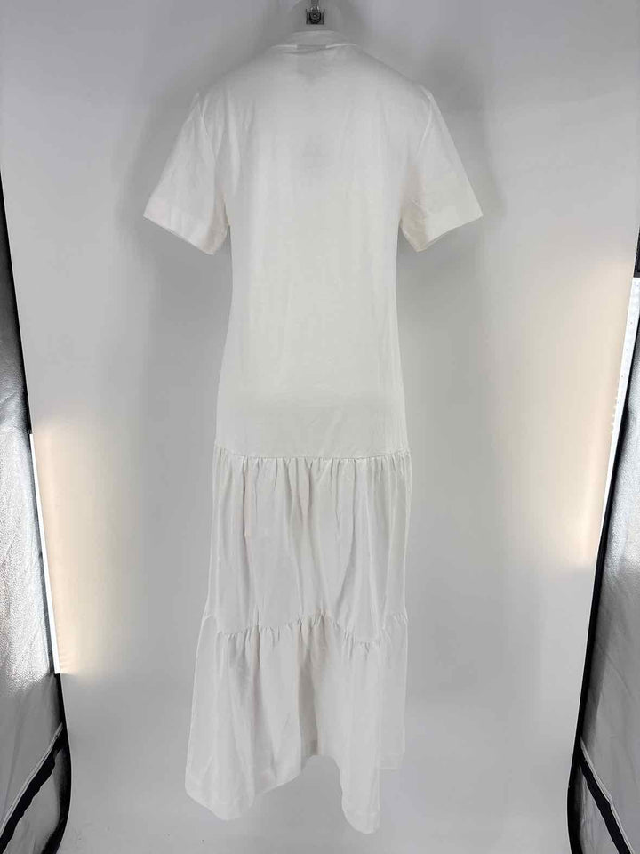 Size M FARM RIO White Cotton Dress