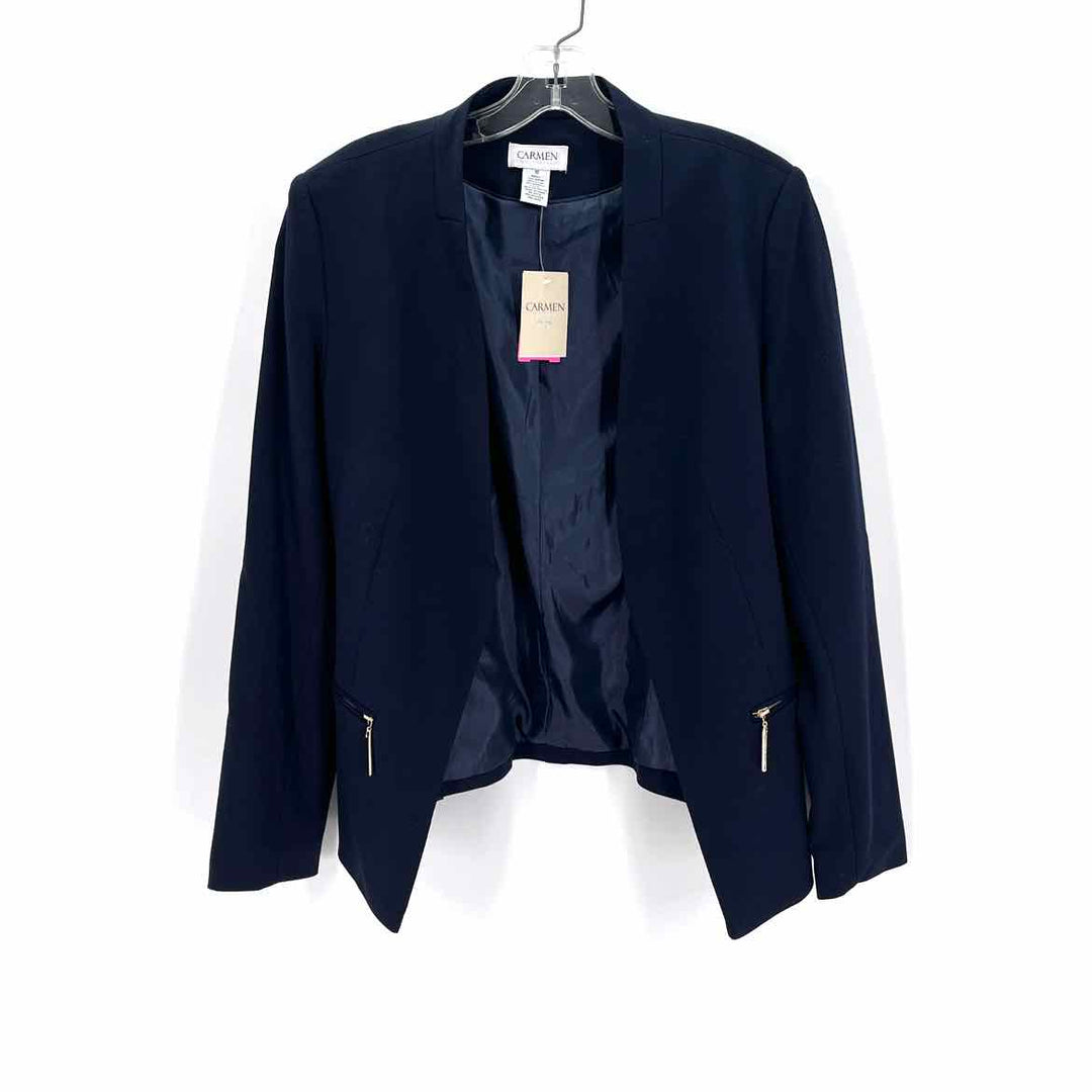 Size 10 CARMEN MARC VALVO Navy Blazer