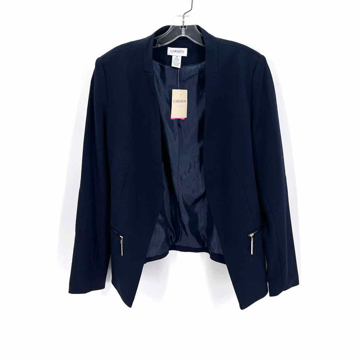 Size 10 CARMEN MARC VALVO Navy Blazer