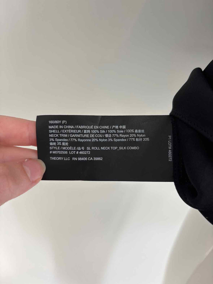 Size Petite THEORY Black Shirt
