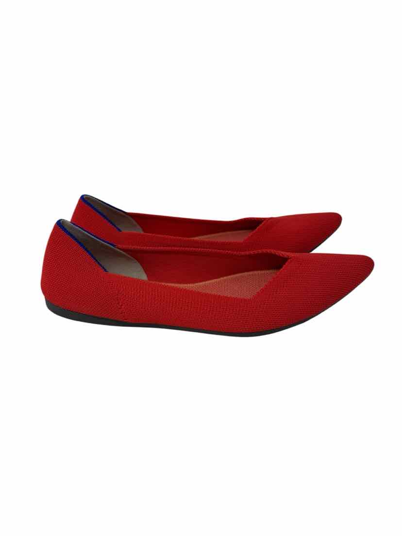 Shoe Size 7.5 ROTHY'S Orange Knit Flats