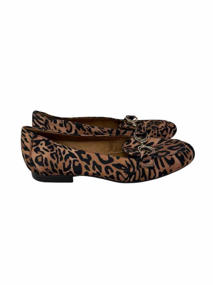 Shoe Size 6.5 Naturalizer Brown Print Flats