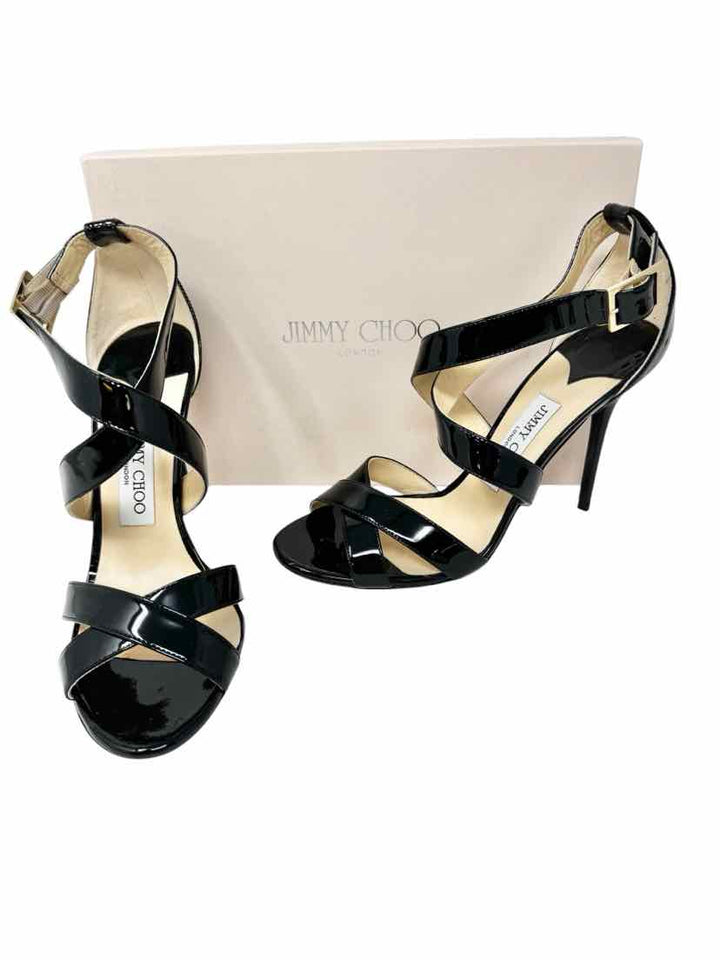 Shoe Size 39 JIMMY CHOO Black PATENT Luxury - Pumps