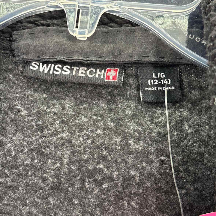 Size L Charcoal Knit Fleece Jacket