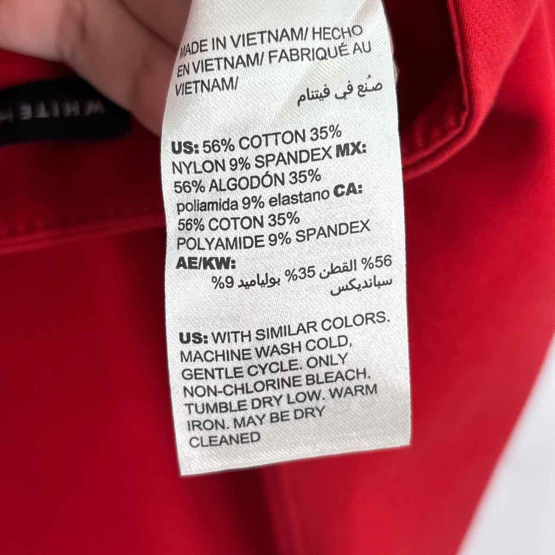 Size 10 White House Black Market Red Pants