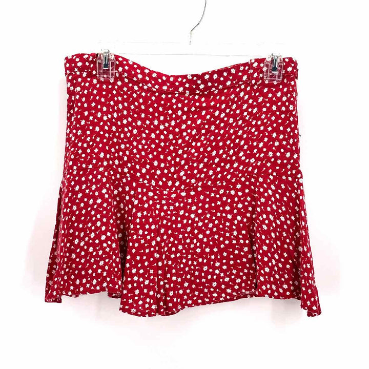 Size L ZARA Red Print Skirt
