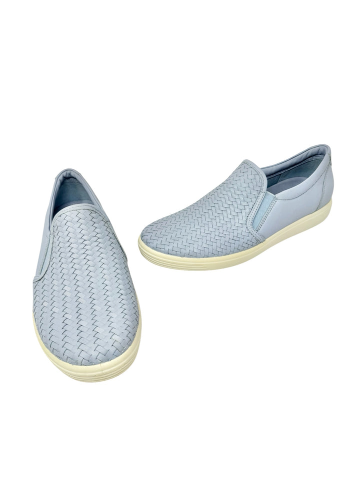Shoe Size 40 ECCO Blue Leather Flats
