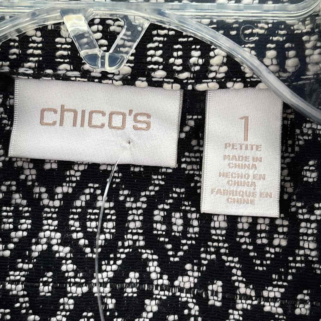 Size M Chico's Multi-Color Tweed Jacket