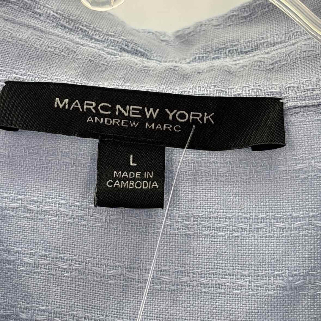Size L Andrew Marc Light Blue Knit Dress
