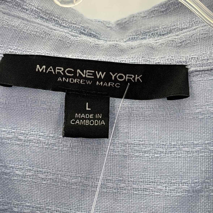 Size L Andrew Marc Light Blue Knit Dress