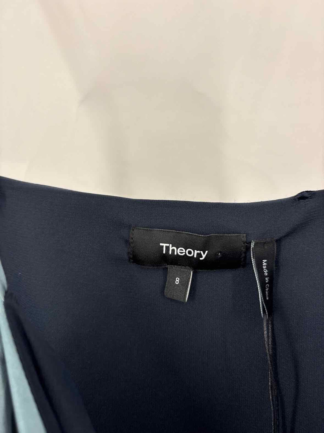 Size 8 THEORY Blue Satin Dress
