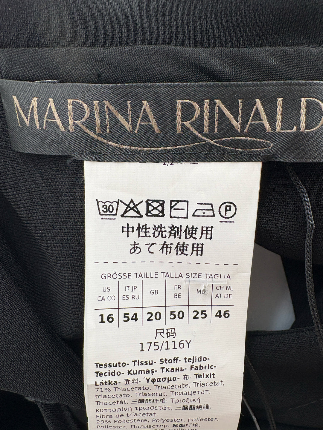 Size 16 MARINA RINALDI Black Shirt