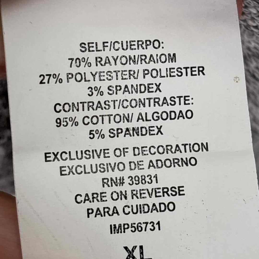 Size XL DEMOCRACY Gray Cardigan
