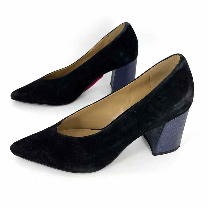 Shoe Size 9.5 Naturalizer Black Suede Pumps