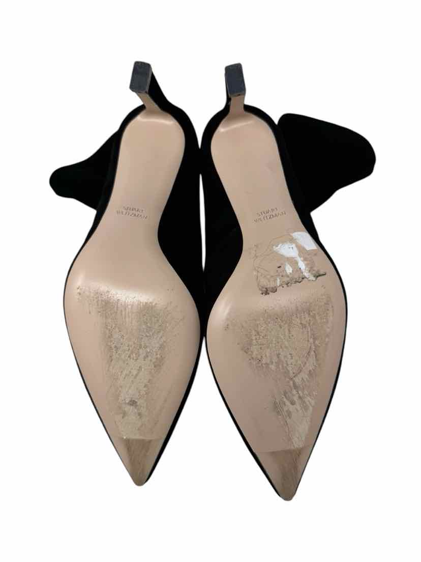 Shoe Size 9.5 Stuart Weitzman Black Suede Suede Boots