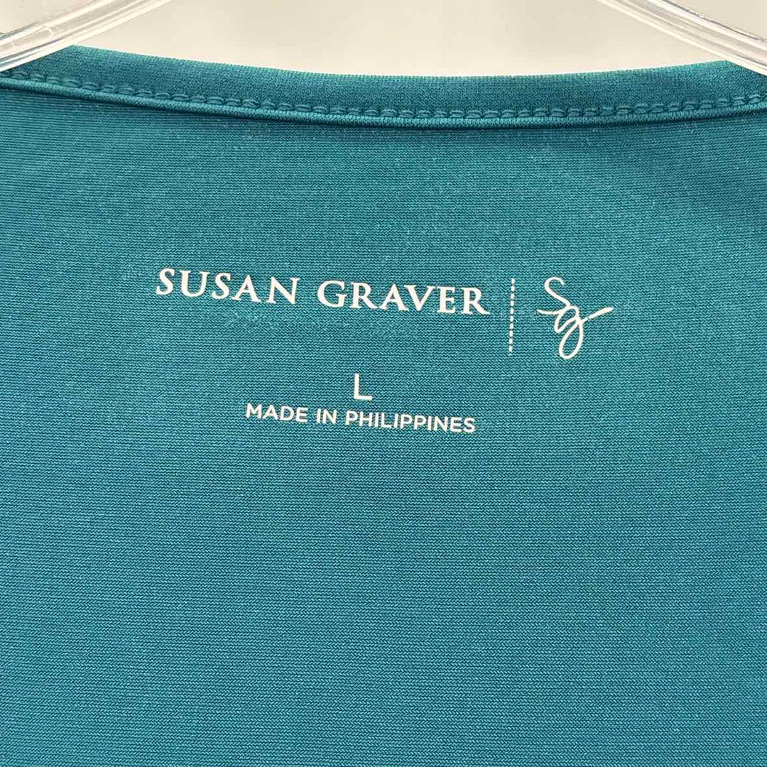 Size L SUSAN GRAVER Green Shirt