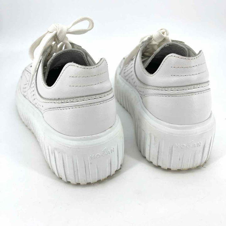 Shoe Size 35 White Leather Sneakers