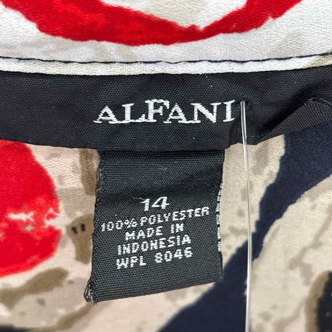 Size M ALFANI Multi-Color Shirt