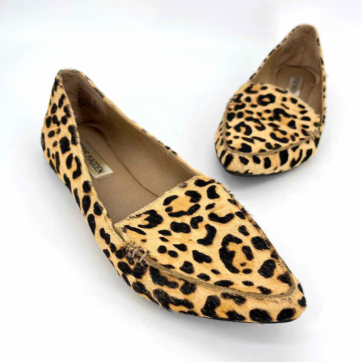 Shoe Size 7 Steve Madden Multi-Color Calf Hair Flats