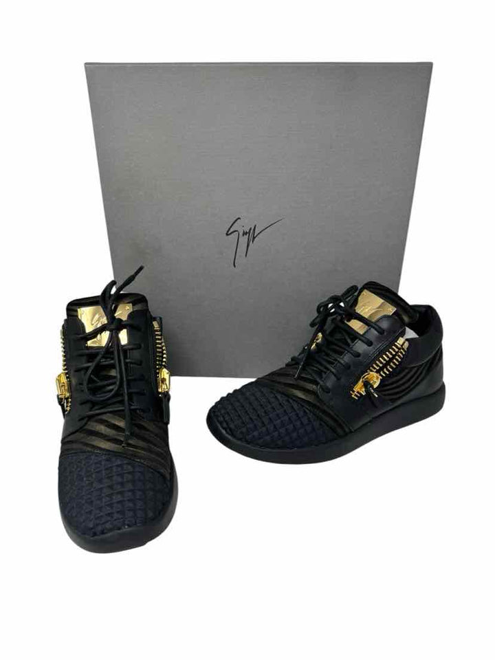 Shoe Size 38 GIUSEPPE ZANOTTI Olive Suede Luxury - Sneakers