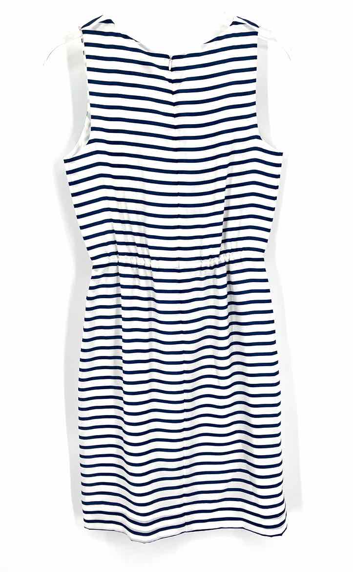 Size 0 J Crew White Print Dress
