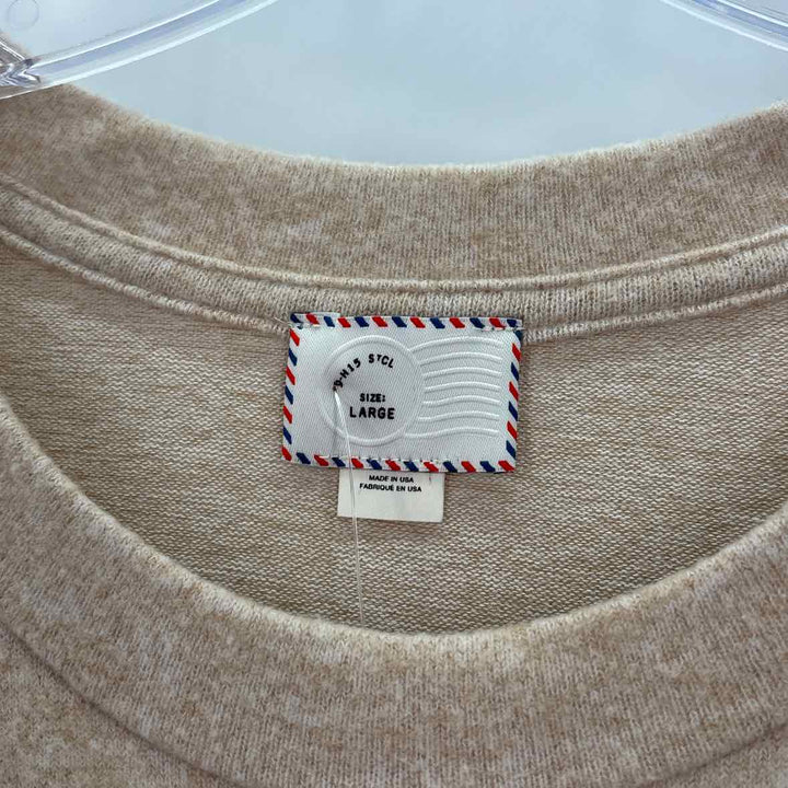 Size L Oatmeal Knit Dress