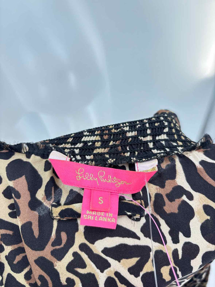 Size S Lilly Pulitzer Brown Print Dress