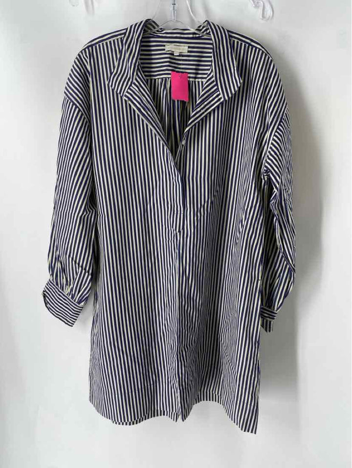 Size L ANN MASHBURN Navy Dress