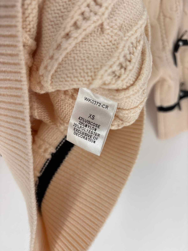 Size XS THML Cream Sweater