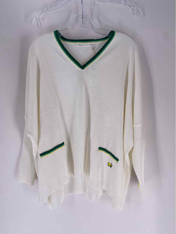 Size One Size MASTERS White Sweater