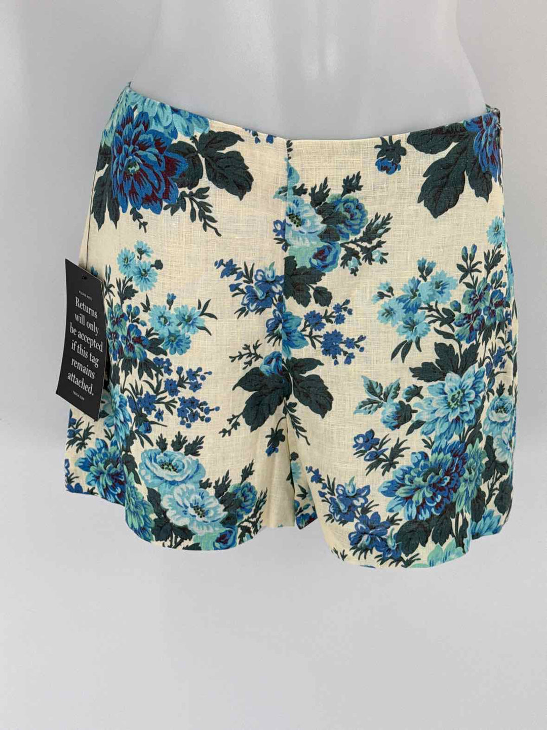 Size 6 TUCKERNUCK Blue Print Shorts