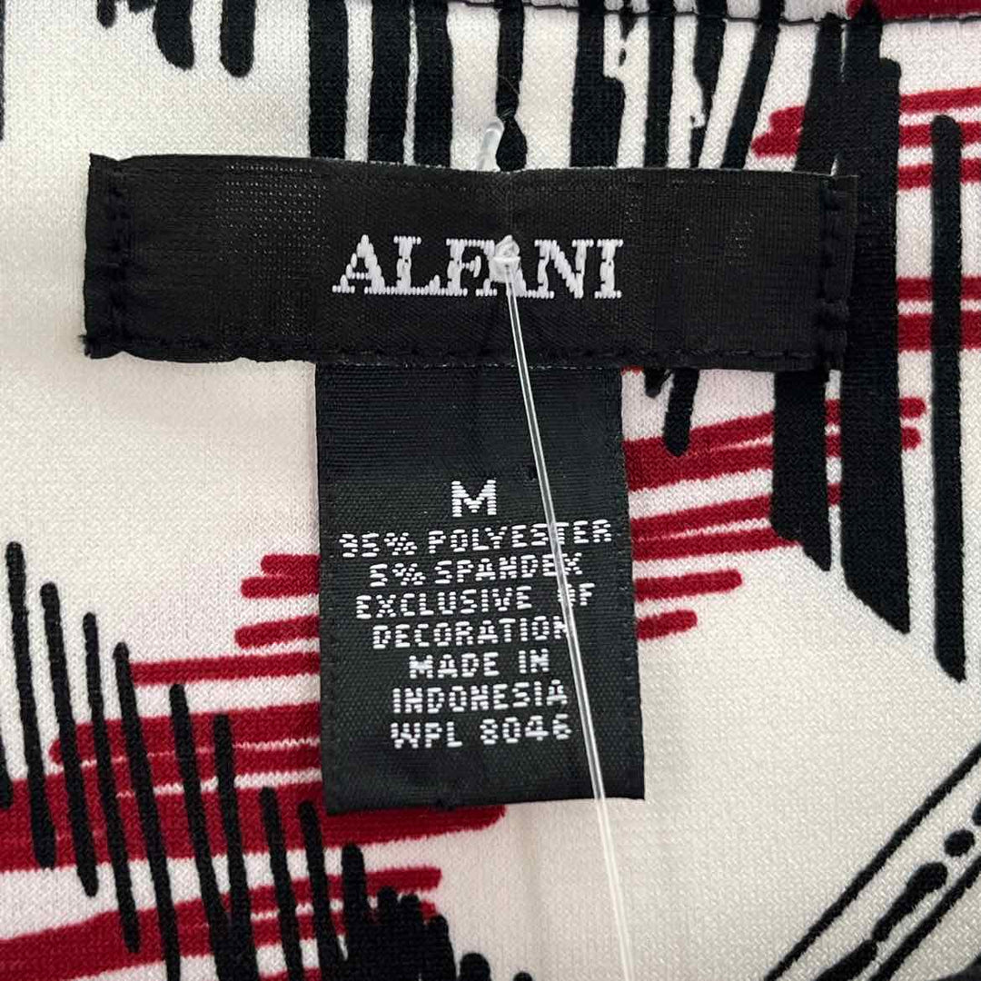 Size M ALFANI Multi-Color Shirt