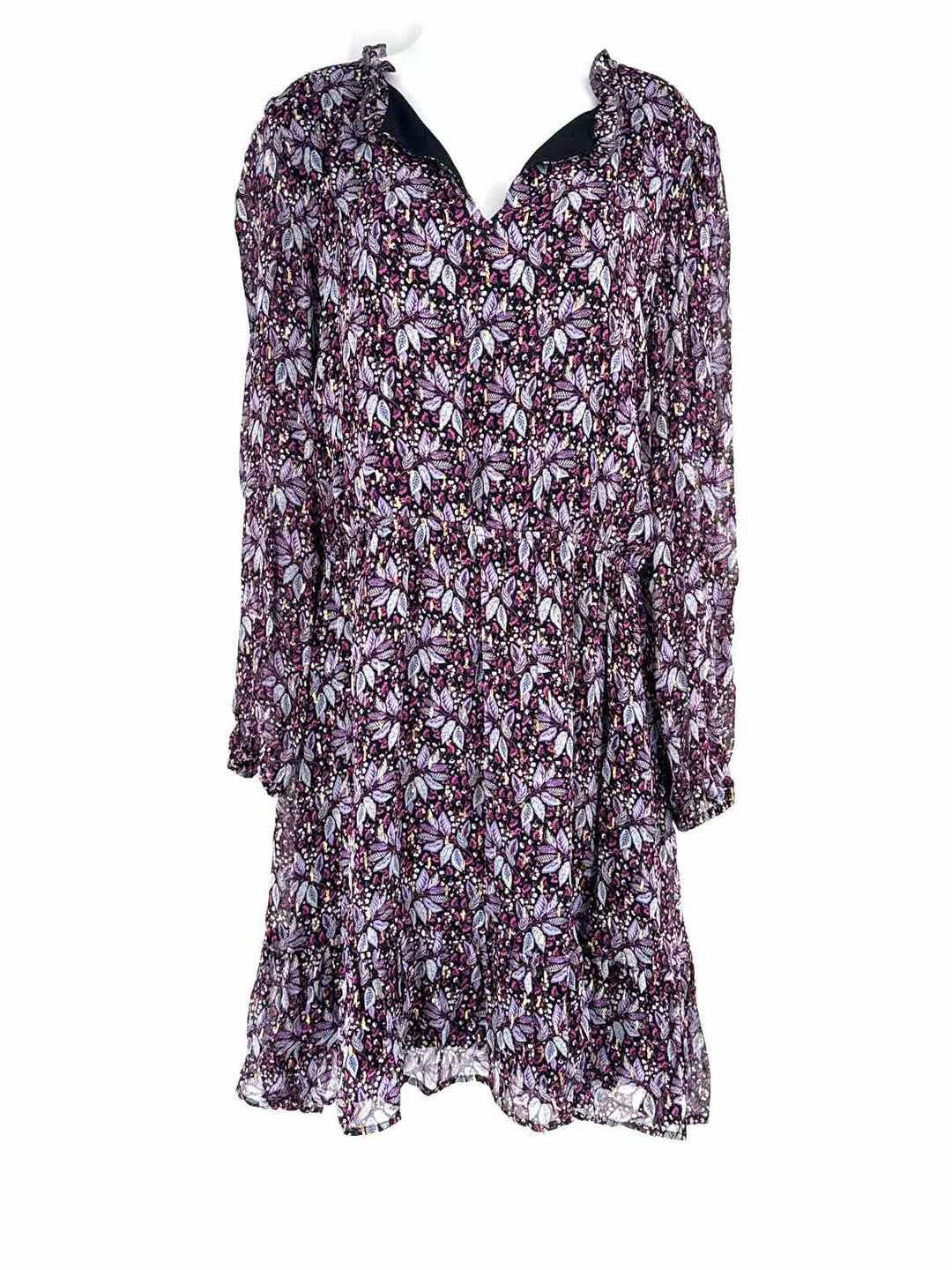 Size XL KAREN KANE Purple Print Dress