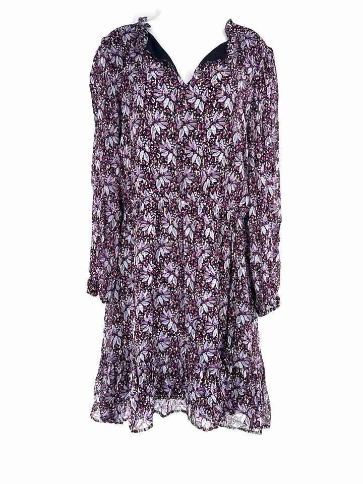 Size XL KAREN KANE Purple Print Dress
