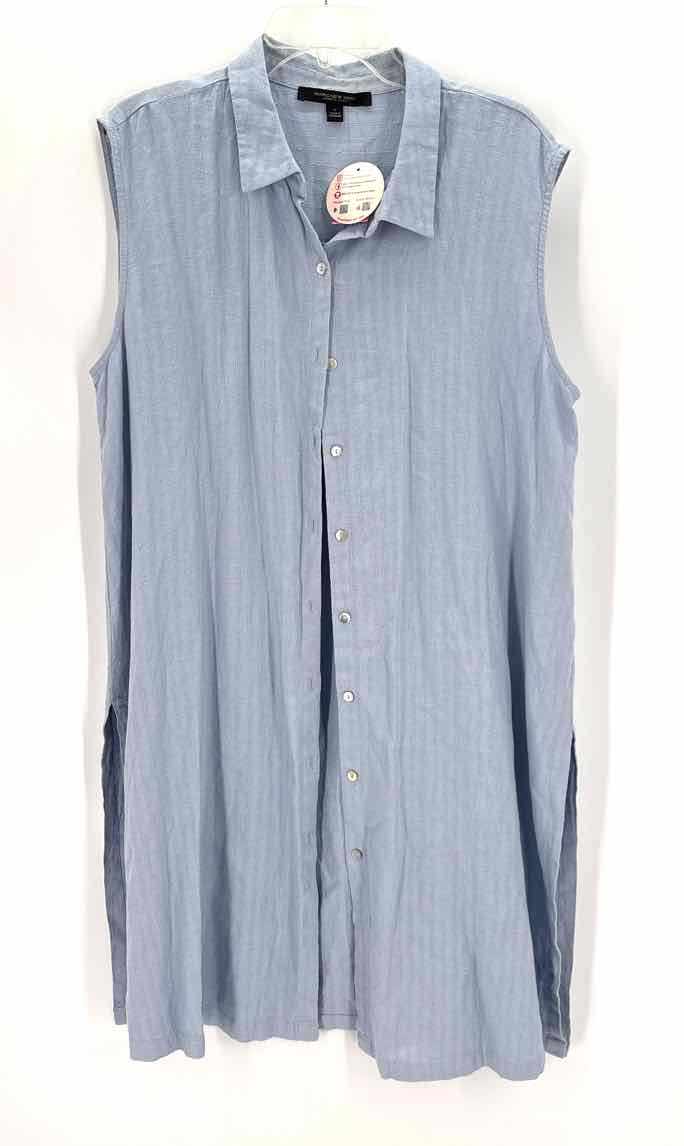 Size L Andrew Marc Light Blue Knit Dress
