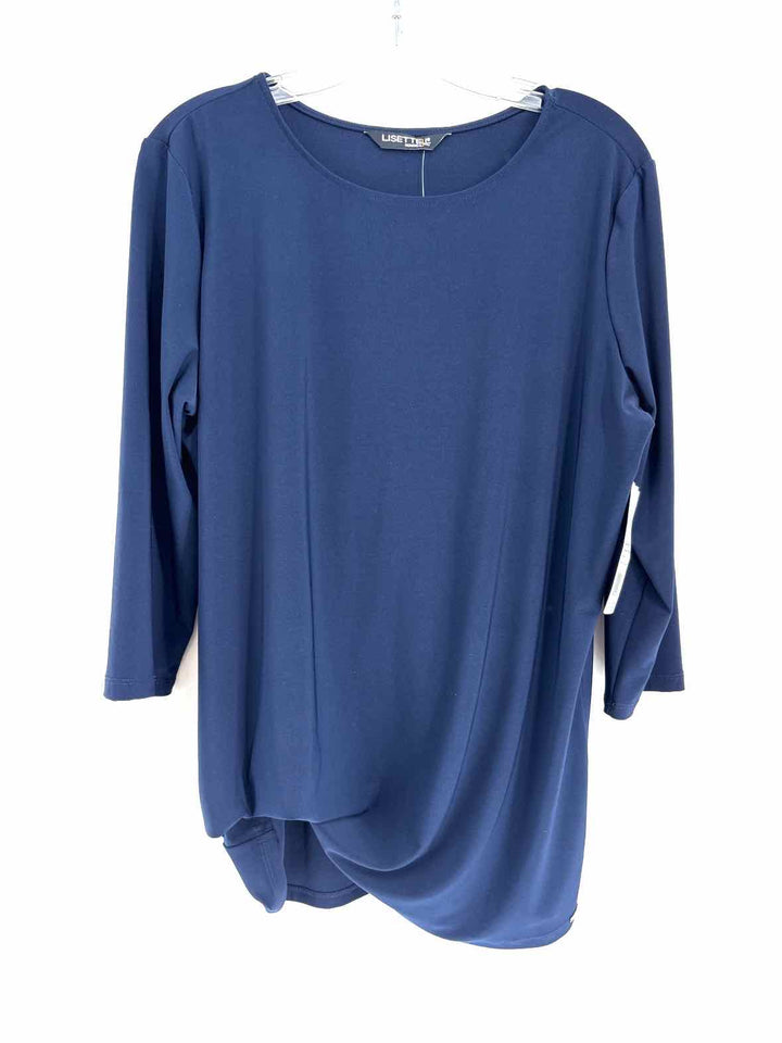 Size L LISETTE Navy Shirt