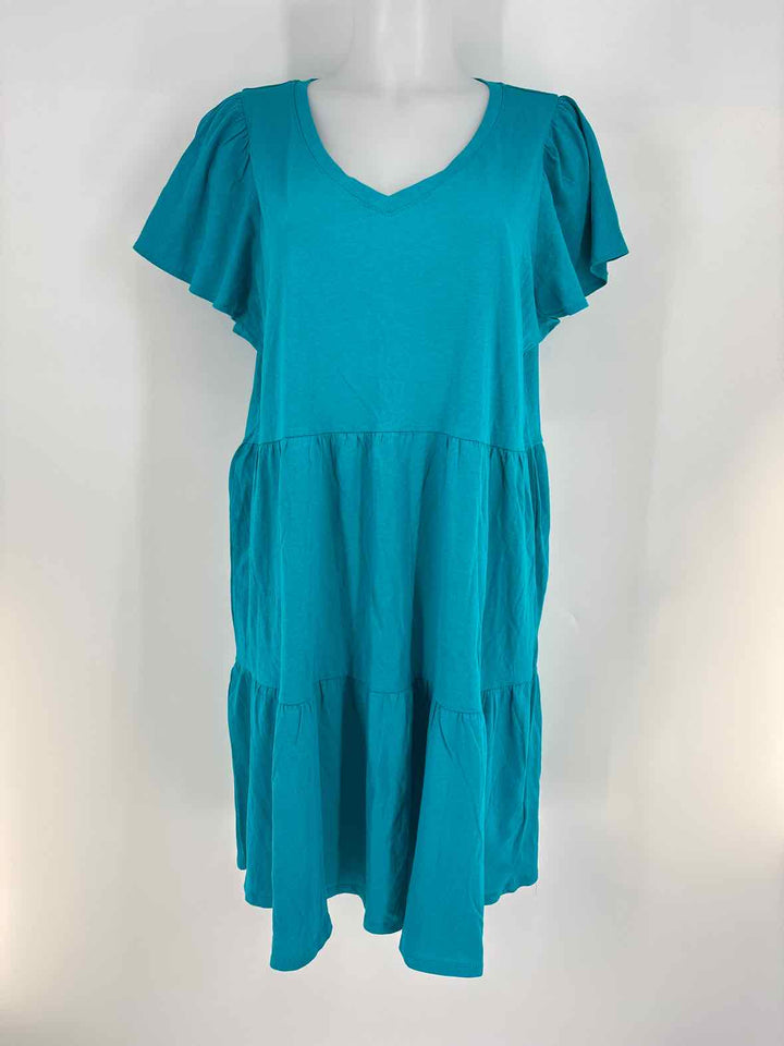 Size L J Crew Teal Dress
