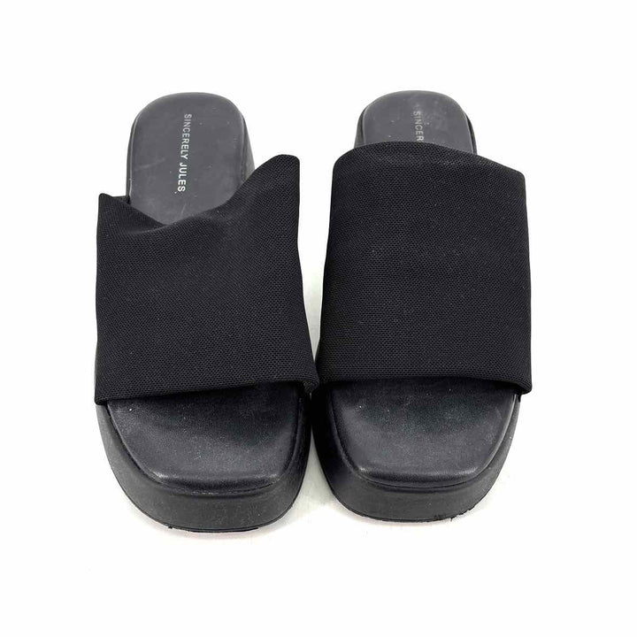 Shoe Size 8.5 SINCERELY JULES Black Sandals