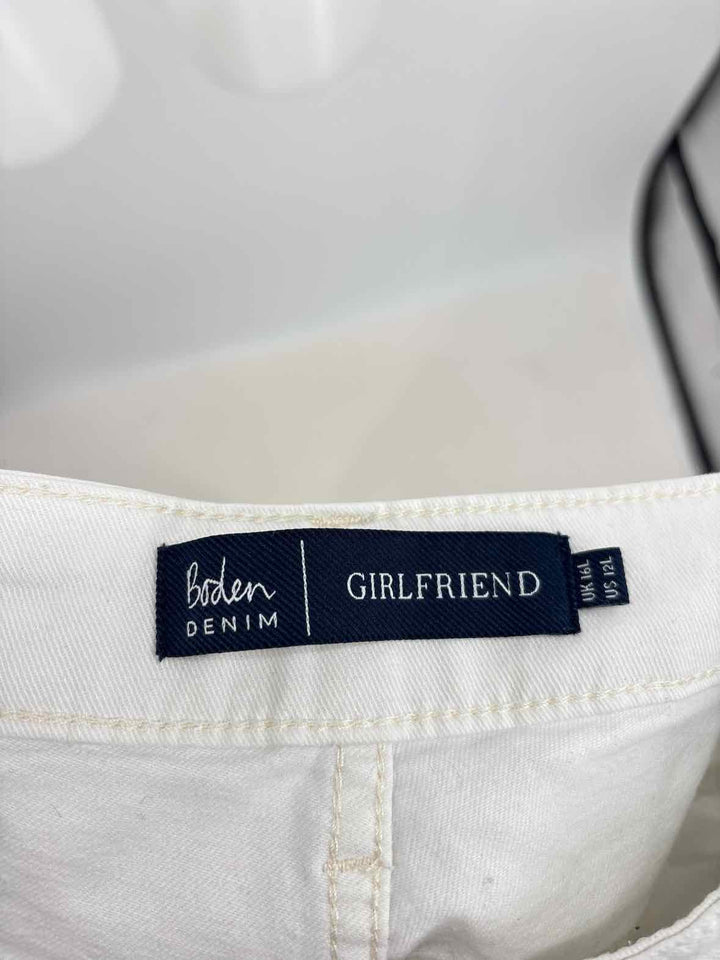 Size 12 Boden White Pants