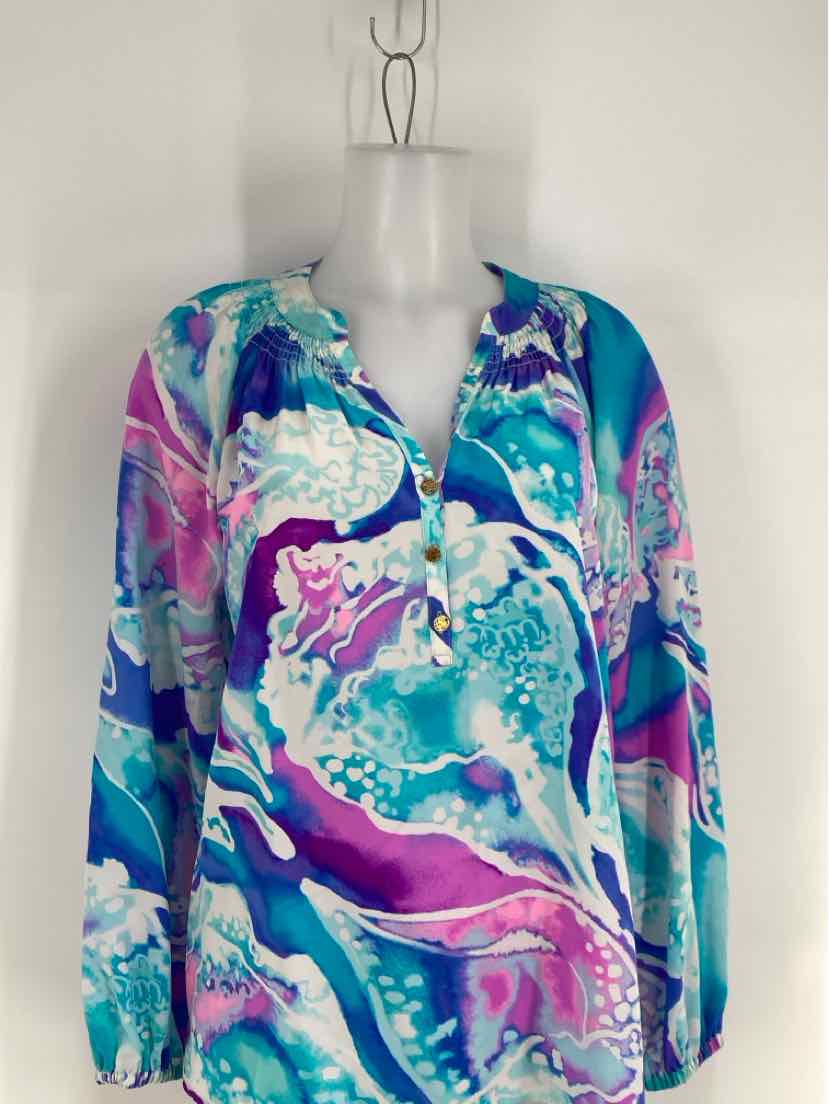 Size M Lilly Pulitzer Multi-Color Shirt