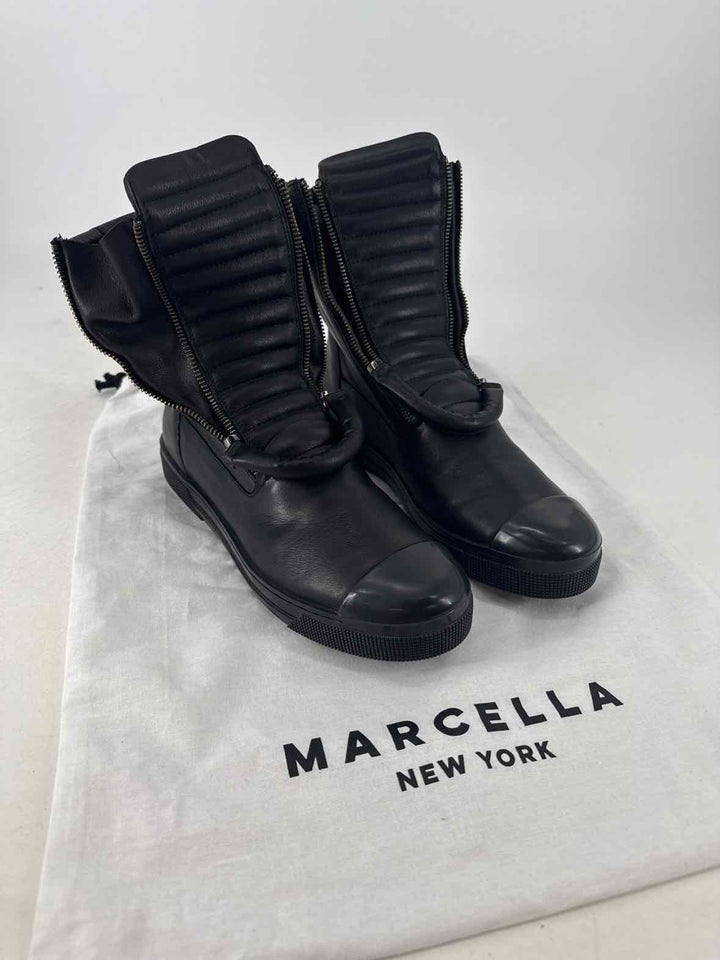 Shoe Size 11 Black Leather Boots