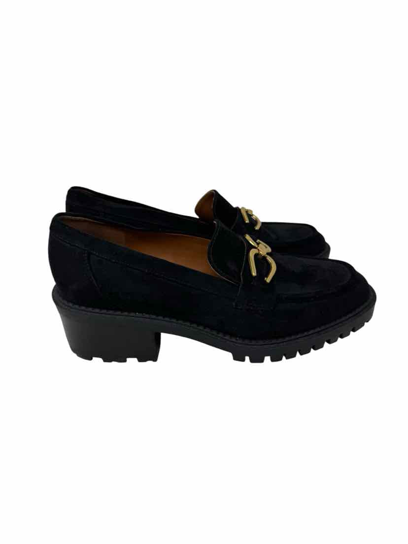 Shoe Size 7.5 MARC FISHER Black Suede Loafers
