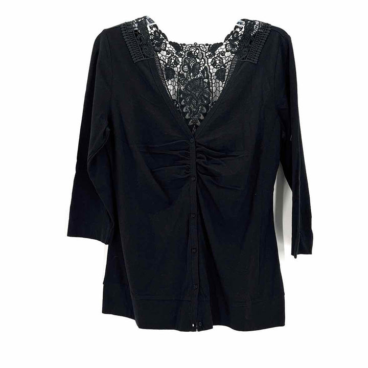 Size M SOFT SURROUNDINGS Black Shirt