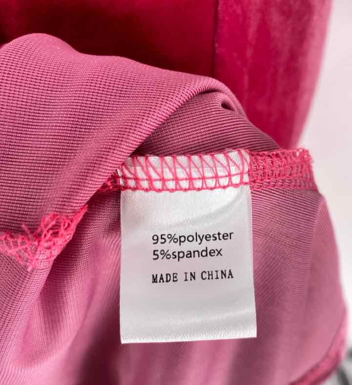 Size L Fuschia Velour Dress