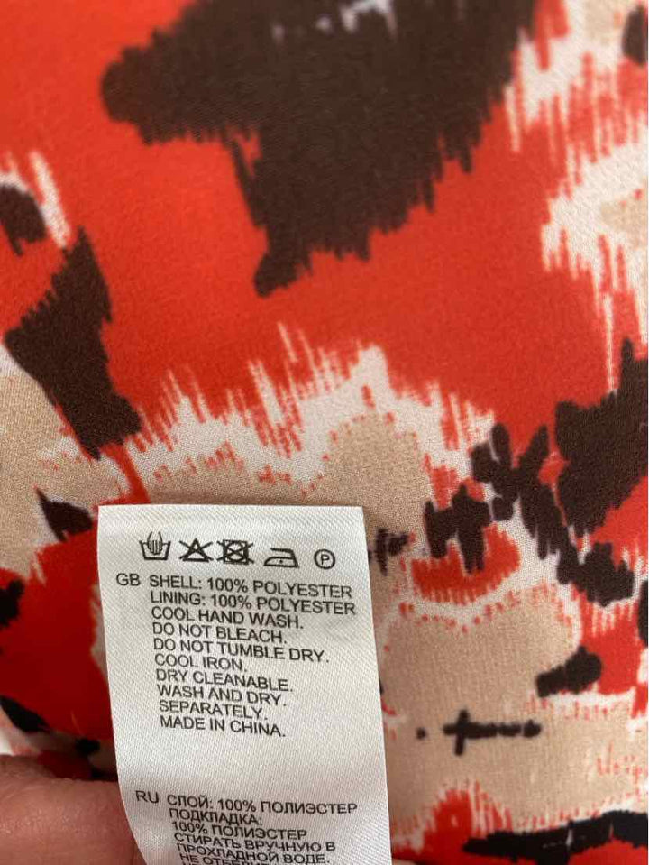 Size 10 REISS Red Print Dress
