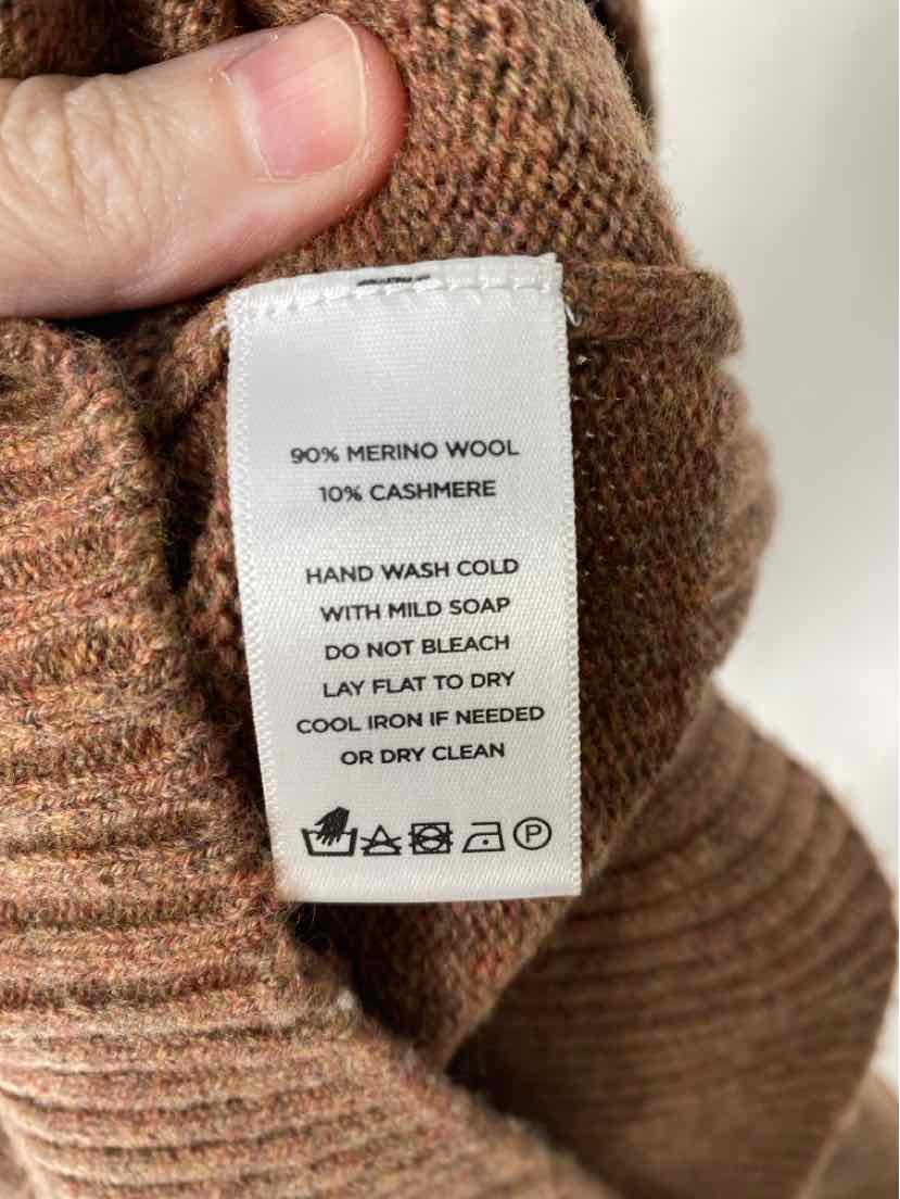 Size XS LILLA P Brown Knit Sweater