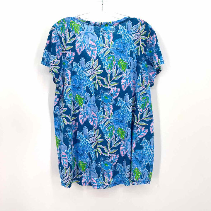 Size XL Lilly Pulitzer Blue Cotton Shirt